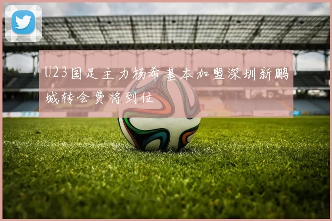 U23国足主力杨希基本加盟深圳新鹏城转会费将到位